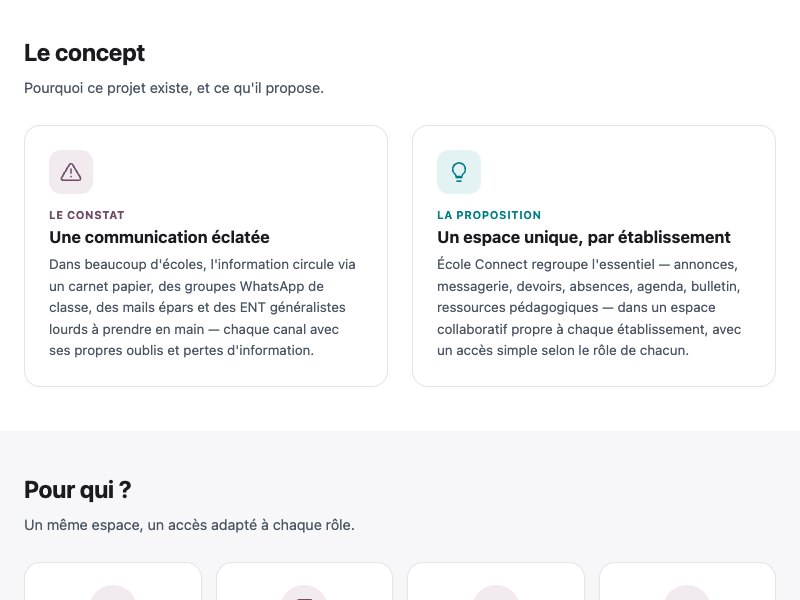 École Connect — capturas del producto 2
