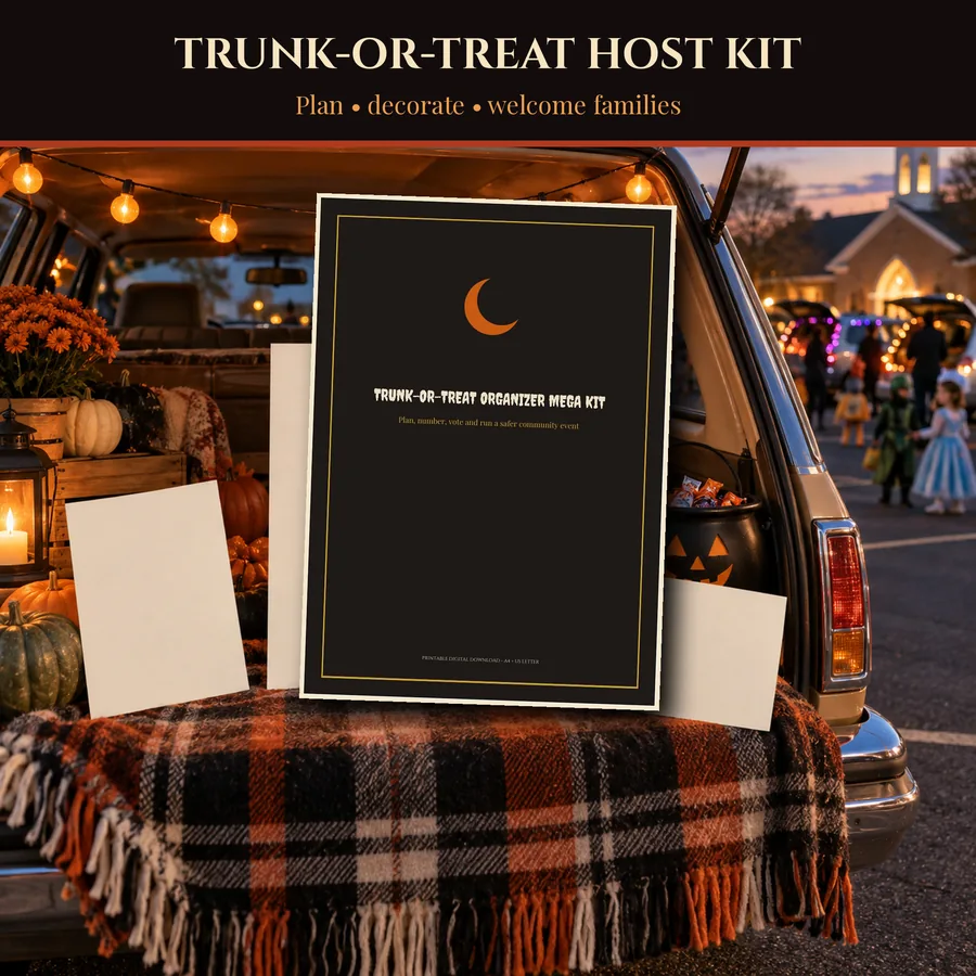 Kit Trunk-or-Treat à imprimer