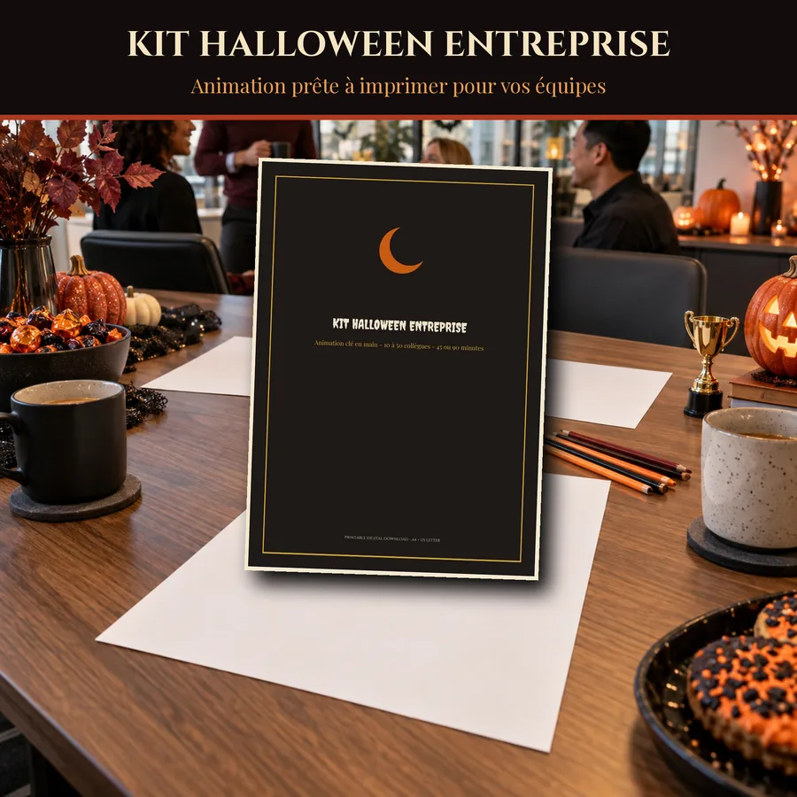 Kit Halloween entreprise en français