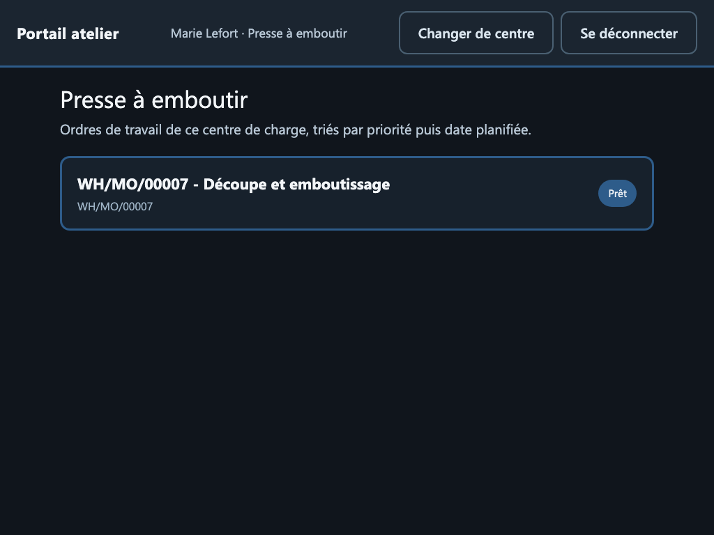 Capture de MRP — Portail Atelier Tactile dans Odoo 19
