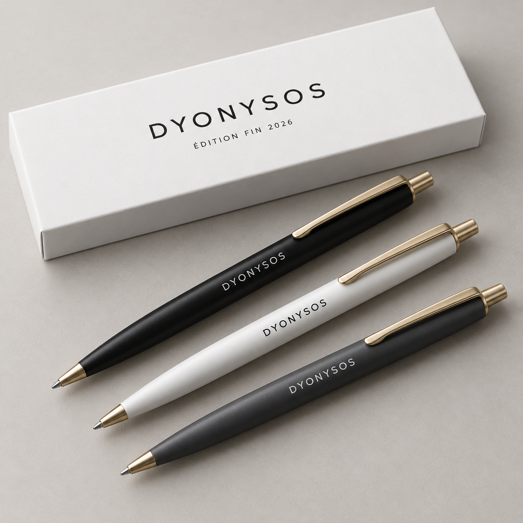[DYO-FIN2026-STYLOS-S106] Pack de 3 stylos Dyonysos — édition fin 2026