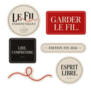 Lot de 6 stickers — Le Fil Indépendant