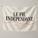 Drapeau « Garder le fil » — Le Fil Indépendant